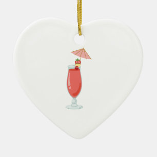 Daiquiri Cocktail Keramisch Ornament