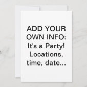 Daiquiri Party Invitation Kaart (Achterkant)