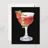 Daiquiri Strawberry Briefkaart (Voorkant / Achterkant)