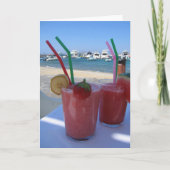 Daiquiris aux fraises à Mykonos - carte (Devant)