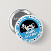 Dairy Allergy Badge Ronde Button 5,7 Cm (Voorkant /achterkant)