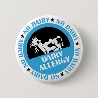 Dairy Allergy Badge Ronde Button 5,7 Cm