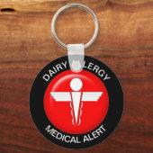 Dairy Allergy Sleutelhanger (Voorkant)
