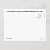 Dairy Barn op Long Island Briefkaart (Achterkant)