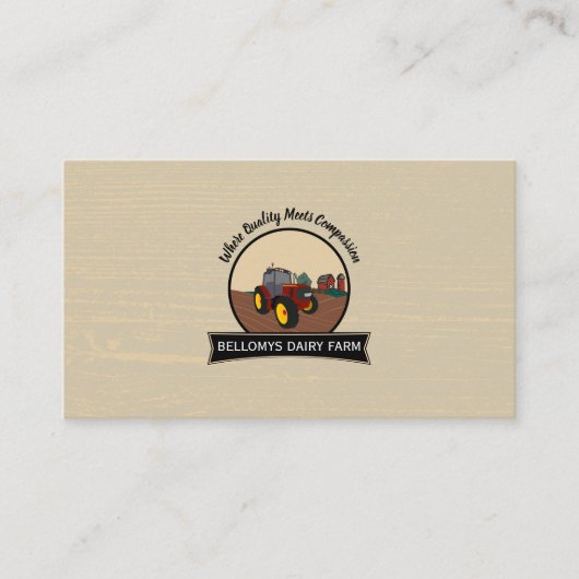 Dairy Boerderij Visitekaartje (Voorkant)