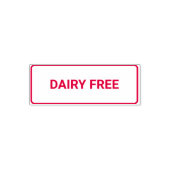 Dairy free Allergy Friendly Zelfinktende Stempel (Design)