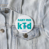 Dairy Free Superheld Girl Button (In situ)
