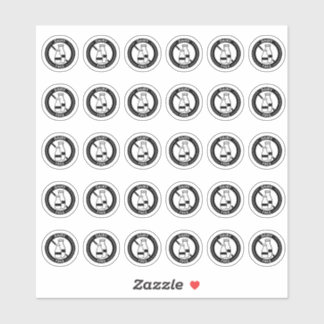 Dairy Free Wedding Place Card Mini Food Allergy Sticker