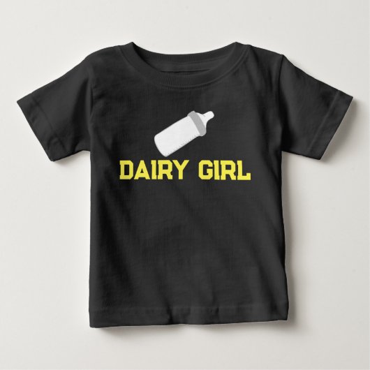 "Dairy Girl" babyshirt (Voorkant)
