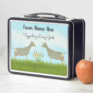 Dairy Goat Herd Metal Lunch Box