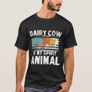 Dairy Koe  American Flag Spirit Animal T-shirt