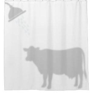 Dairy Koe Shadow Silhouette Shadow Buddies Douchegordijn