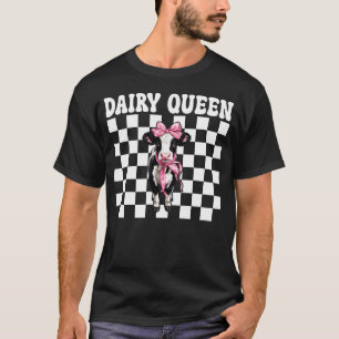 Dairy Queen Zuivelboer Koe Melkveehouderij Meisje T-shirt