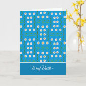 Daisées Avril Carte d'anniversaire pour oncle (Fleur jaune)