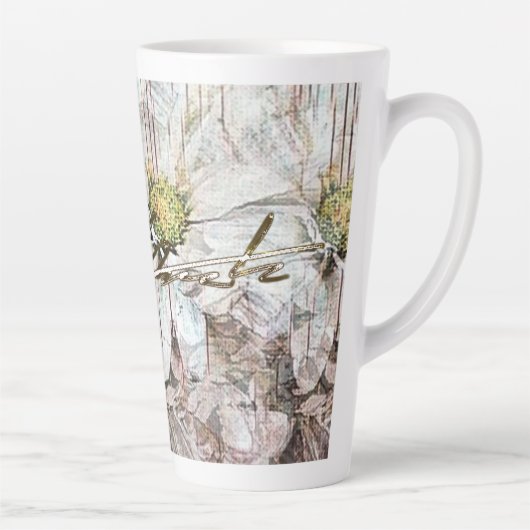 Daisées d'hiver Latte Mug (Droite)