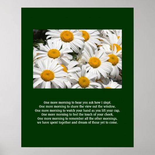 Daisées et Poème Poem Poster (Devant)
