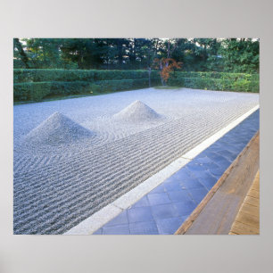 Daisen-in tempel tuin, Daitokuji, Kyoto, Japan Poster