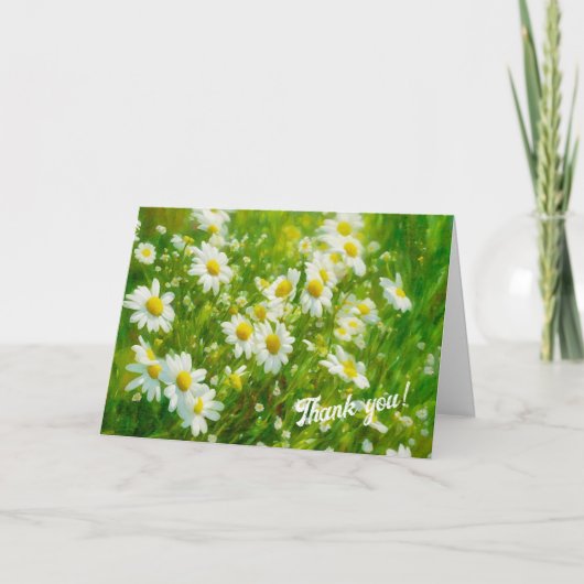  Daisie Daisy Garden bedankje Kaart (Voorkant)