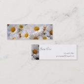 Daisies Abound [Skinny] Mini Visitekaartje (Voorkant / Achterkant)