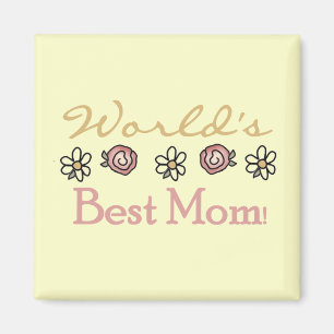 Daisies and Rozen World's Best Mam Magneet