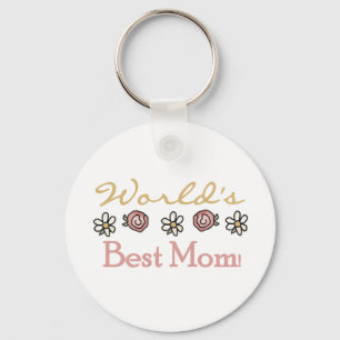 Daisies and Rozen World's Best Mam Sleutelhanger