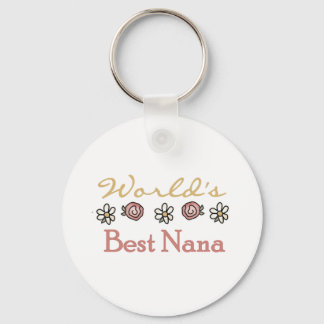 Daisies and Rozen World's Best Nana Tshirts Sleutelhanger