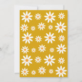 Daisies Birthday Party mustard Invitation (Dos)