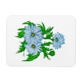 Daisies bloemen magneet (Horizontaal)