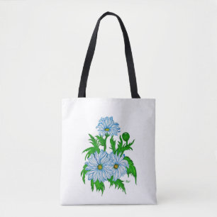 Daisies bloemen tote bag