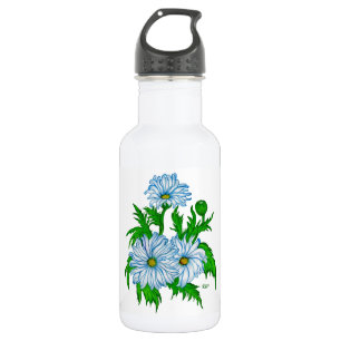 Daisies bloemen waterfles