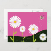 Daisies. Briefkaart (Voorkant / Achterkant)