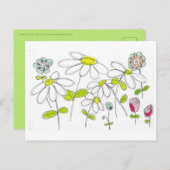 Daisies Briefkaart (Voorkant / Achterkant)