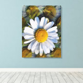 DAISIES CANVAS AFDRUK (Insitu (Houten vloer))