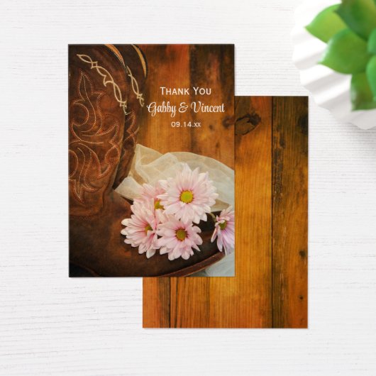 Daisies Cowboy Boots Mariage campagnard Favoriser  (Bureau)