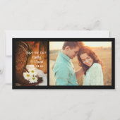 Daisies Cowboy Boots Western Wedding Save the Date (Voorkant)
