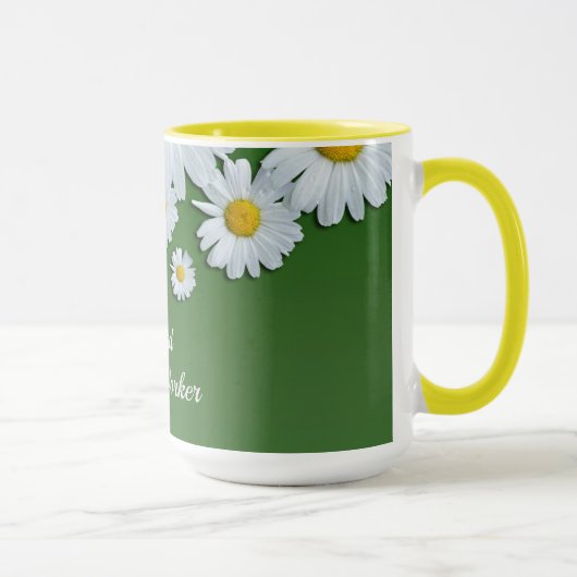Daisies Design, sociale werker in ruste Mok (Rechts)