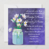 Daisies d'été Invitations de mariage (Devant)