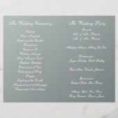 Daisies d'été Programme de mariage plié (Dos)