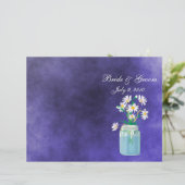 Daisies d'été Programme de mariage plié (Debout devant)