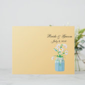 Daisies d'été Programme de mariage plié (Debout devant)