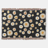 Daisies Drawing Thow Blanket Deken (Voorkant)