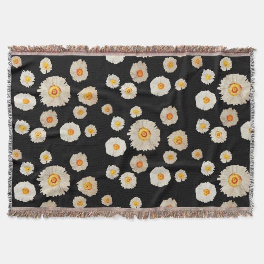 Daisies Drawing Thow Blanket Deken (Voorkant)