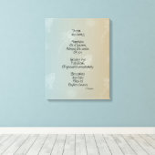 Daisies Dream Poem Canvas Afdruk (Insitu (Houten vloer))