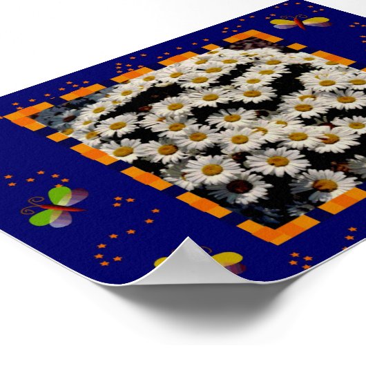 Daisies en Bugs Poster (Hoek)