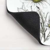 Daisies en Butterfly Mousepad Muismat (Hoek)
