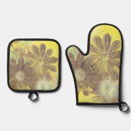 Daisies en Dandelions Ovenwant & Pannenlap Set