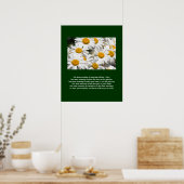Daisies en een gedicht Poster (Keuken)