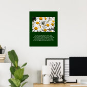 Daisies en een gedicht Poster (Thuiskantoor)