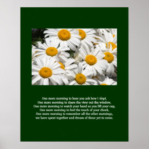 Daisies en een gedicht Poster