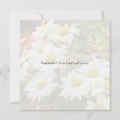 Daisies en Flowing Yellow Script Vrijgezellenfeest Kaart (Achterkant)